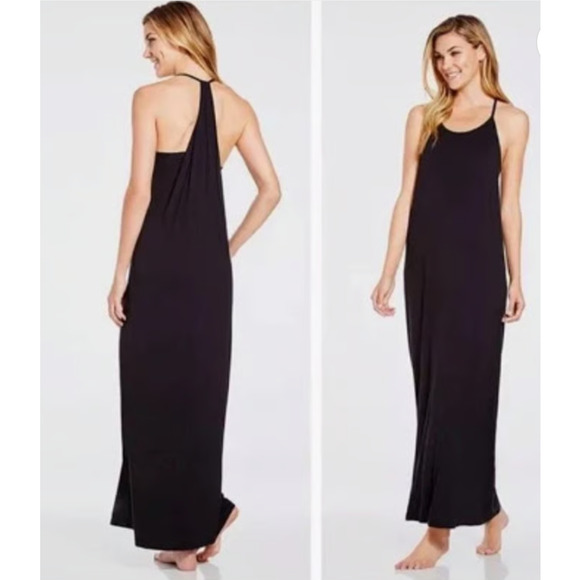 Fabletics Neema Maxi Dress, T Back, Racerback, Strappy, Black, Size Small - Picture 1 of 4